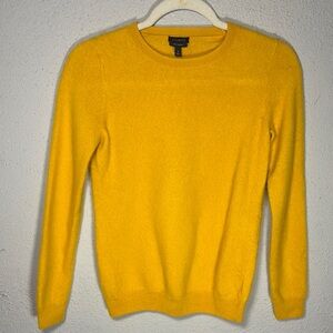 TALBOTS Yellow Cashmere Sweater